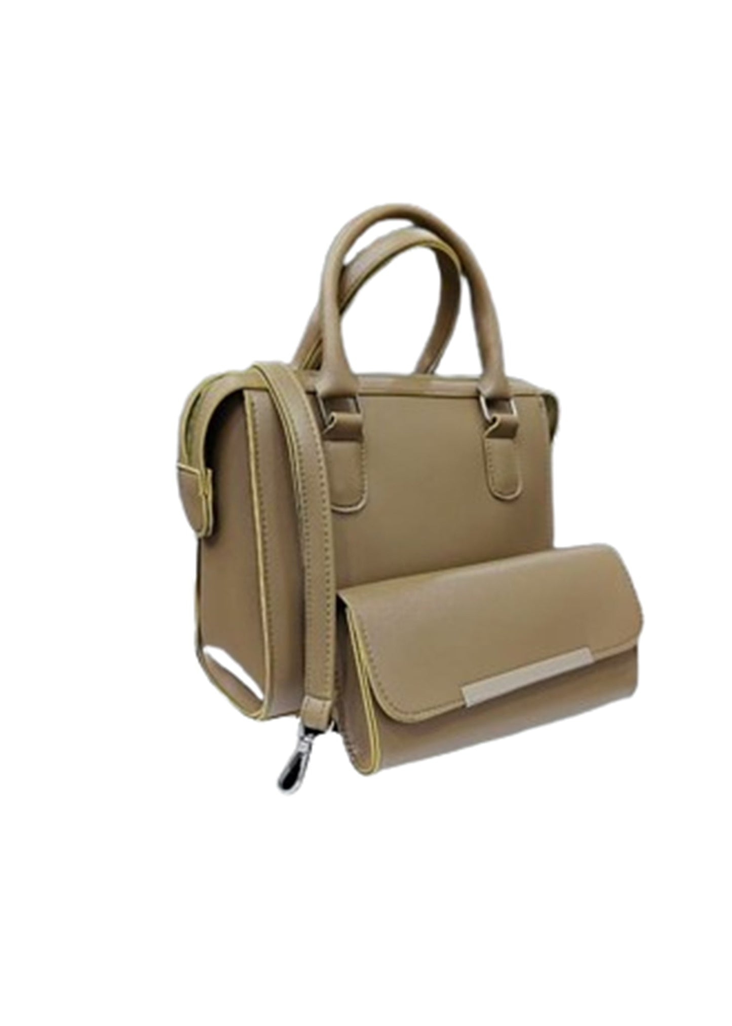 The Dual Handle Satchel &  Clutch